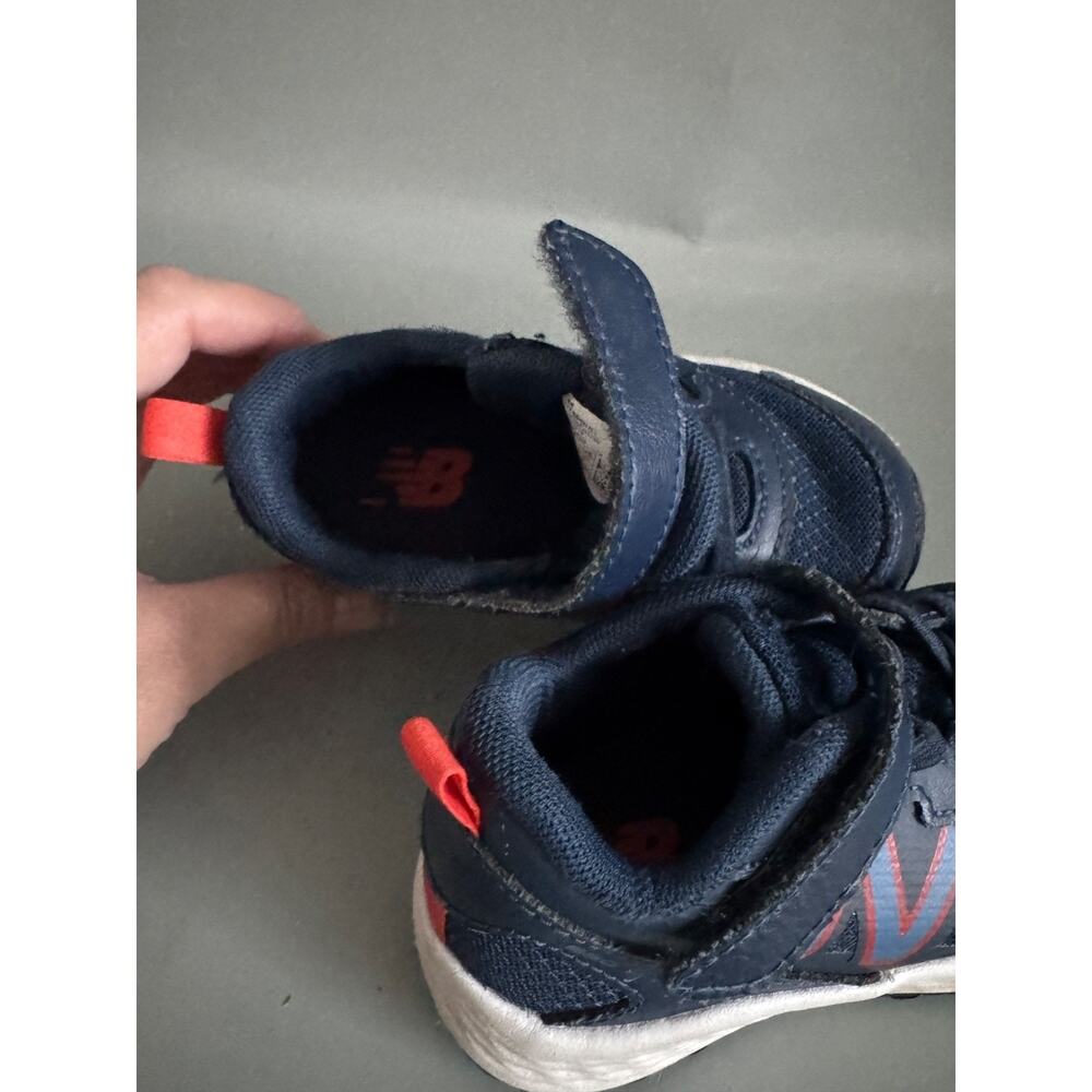 New Balance Sneakers Shoes Toddler Size 7.5 C Kids Blue and Red Play Shoes - Picture 4 of 6